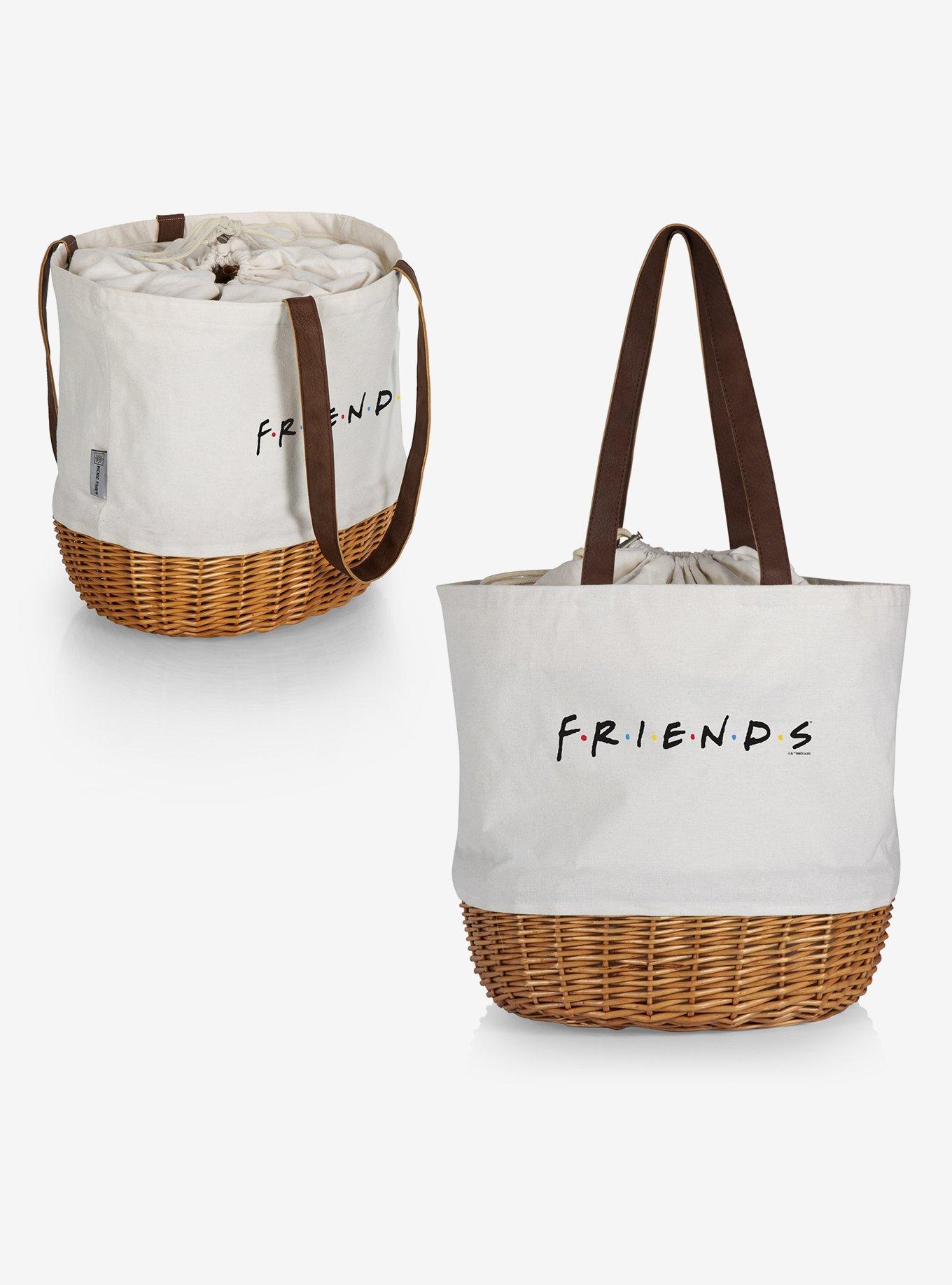 Friends Canvas Willow Basket Tote, , alternate