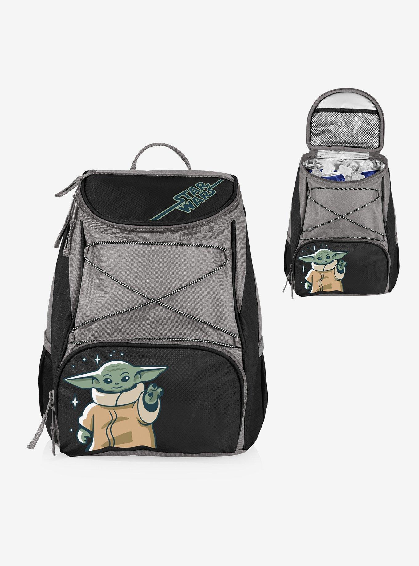 Star Wars The Mandalorian The Child Cooler Backpack Black Grey, , alternate