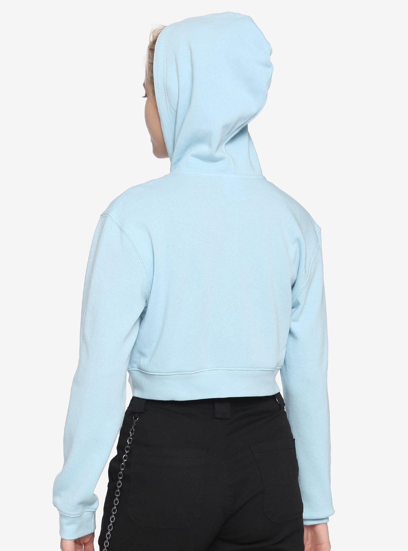 My Hero Academia Light Blue U.A. High Girls Crop Hoodie, MULTI, alternate