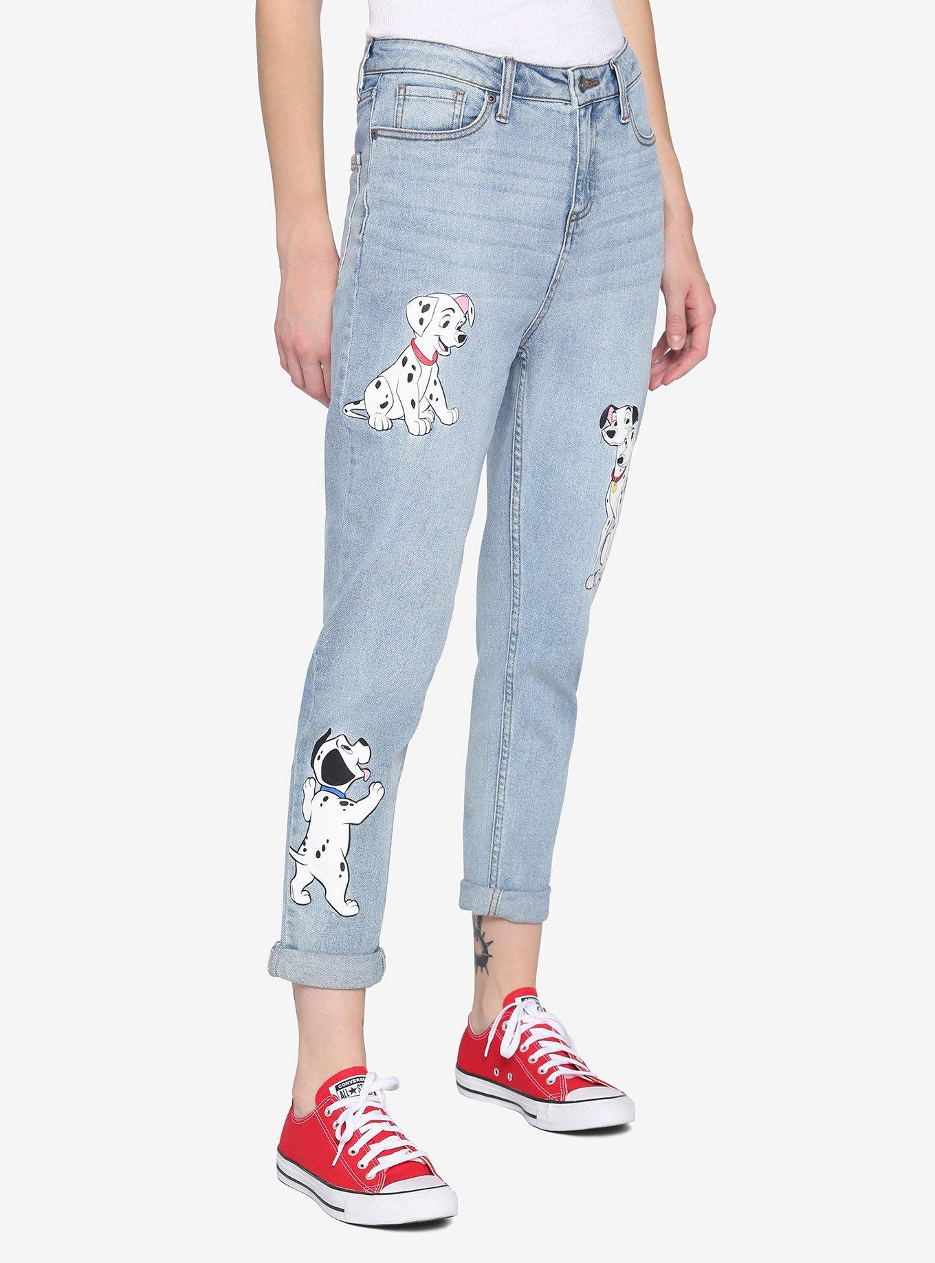 Disney 101 Dalmatians Mom Jeans, MULTI, alternate