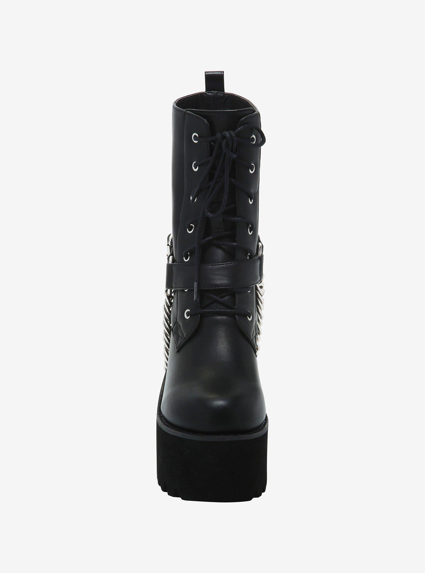 Harness Platform Combat Boots, MULTI, alternate