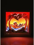 Disney Lilo & Stitch Beach Sunset Hammock Diorama Scene Light Box, , alternate