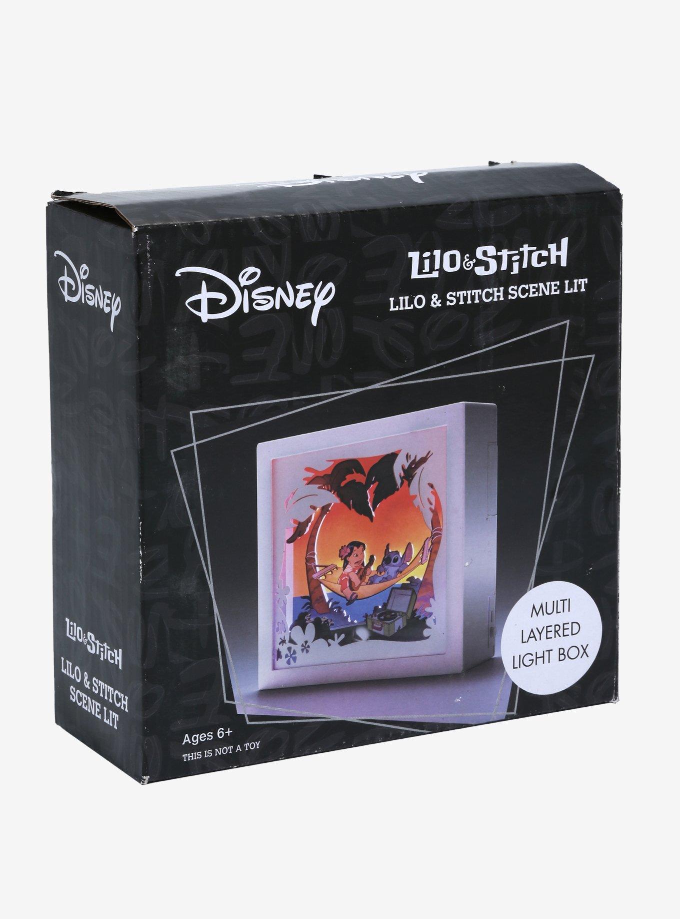 Disney Lilo & Stitch Beach Sunset Hammock Diorama Scene Light Box, , alternate