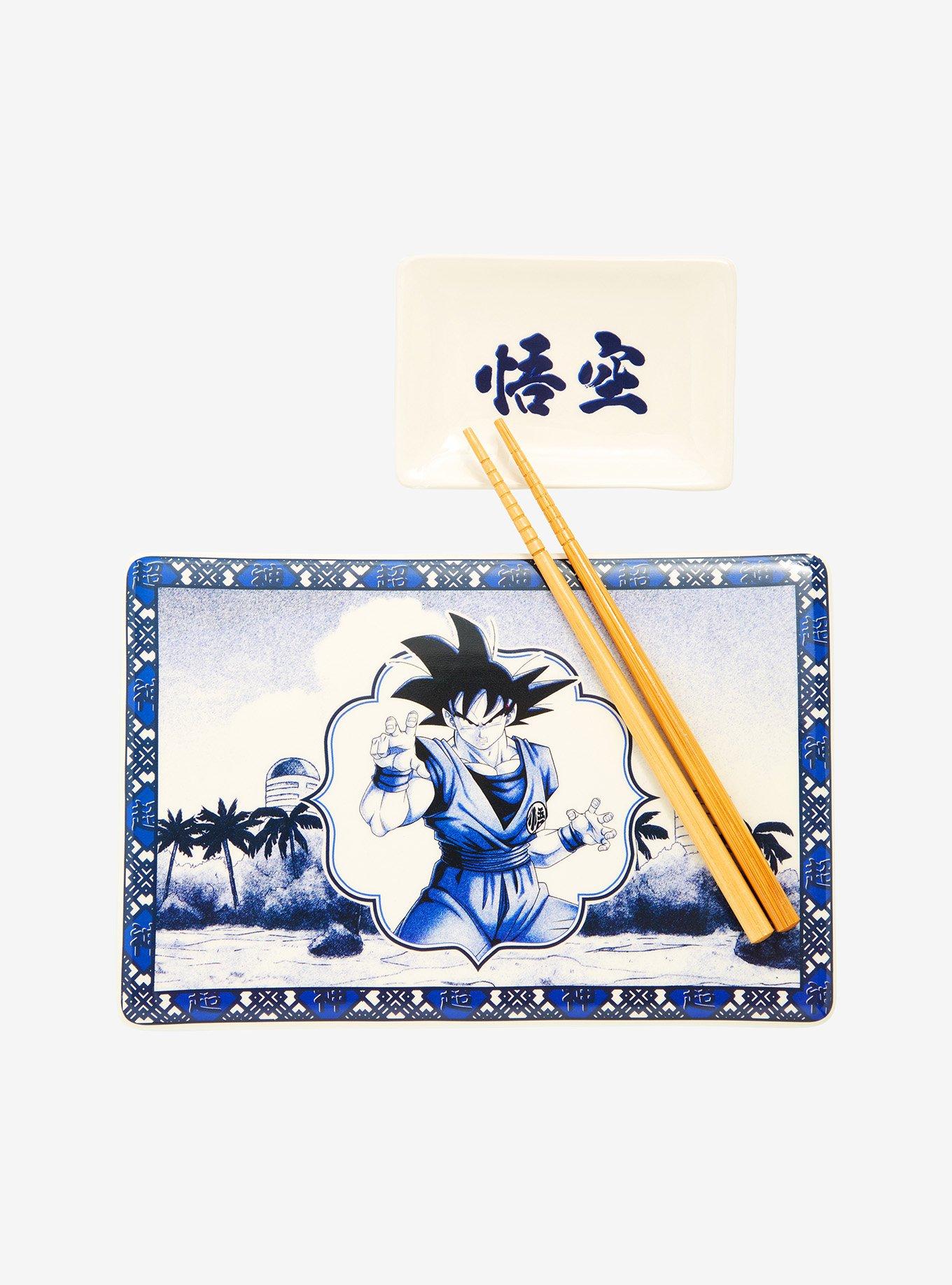 Dragon Ball Z Blue & White Goku Sushi Set, , alternate