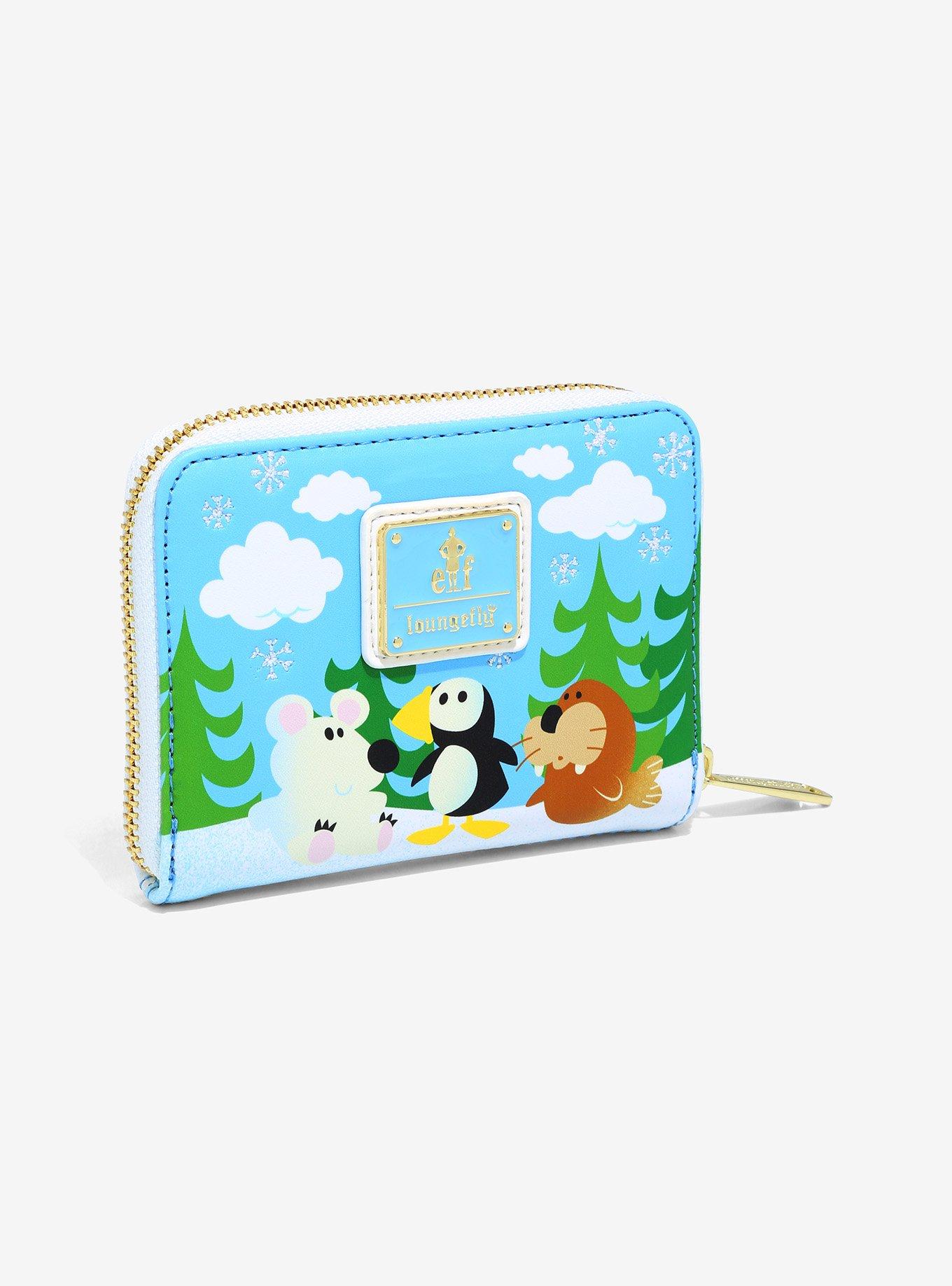Loungefly Elf Buddy & Friends Cartoon Mini Zipper Wallet, , alternate