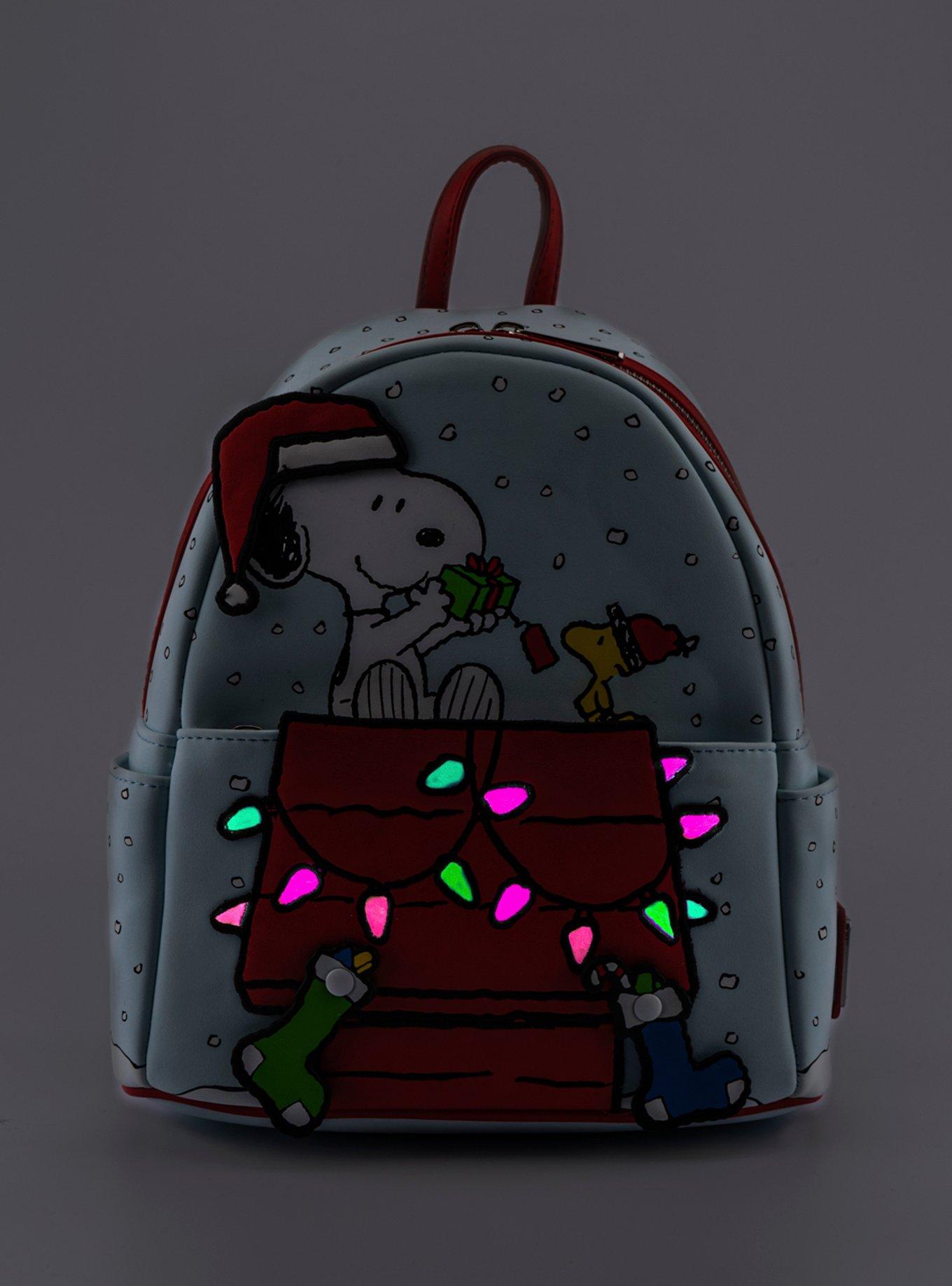 Loungefly Peanuts Snoopy & Woodstock Holiday Mini Backpack, , alternate