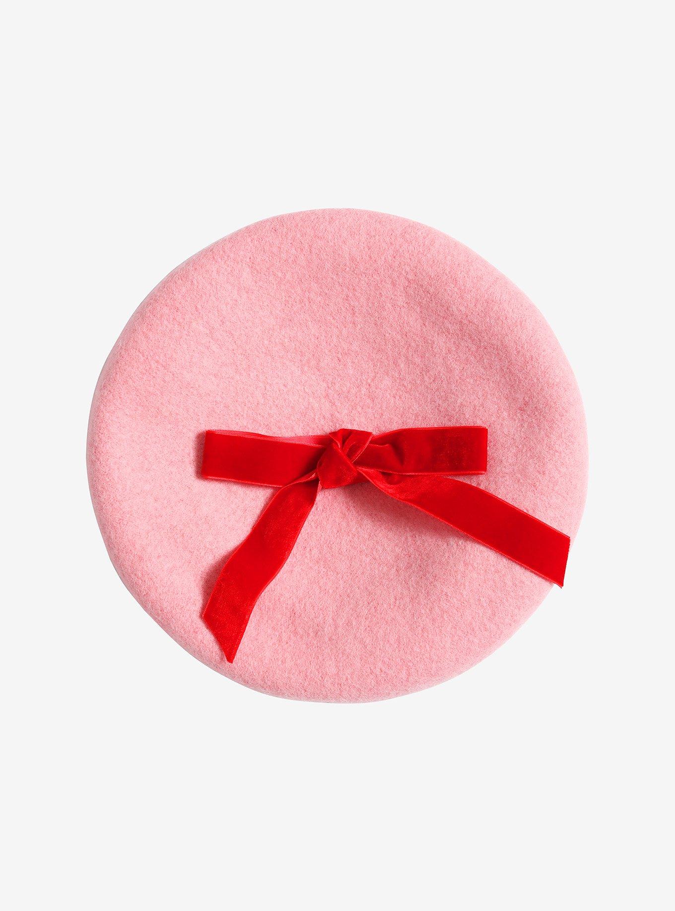 Pink Strawberry Beret, , alternate