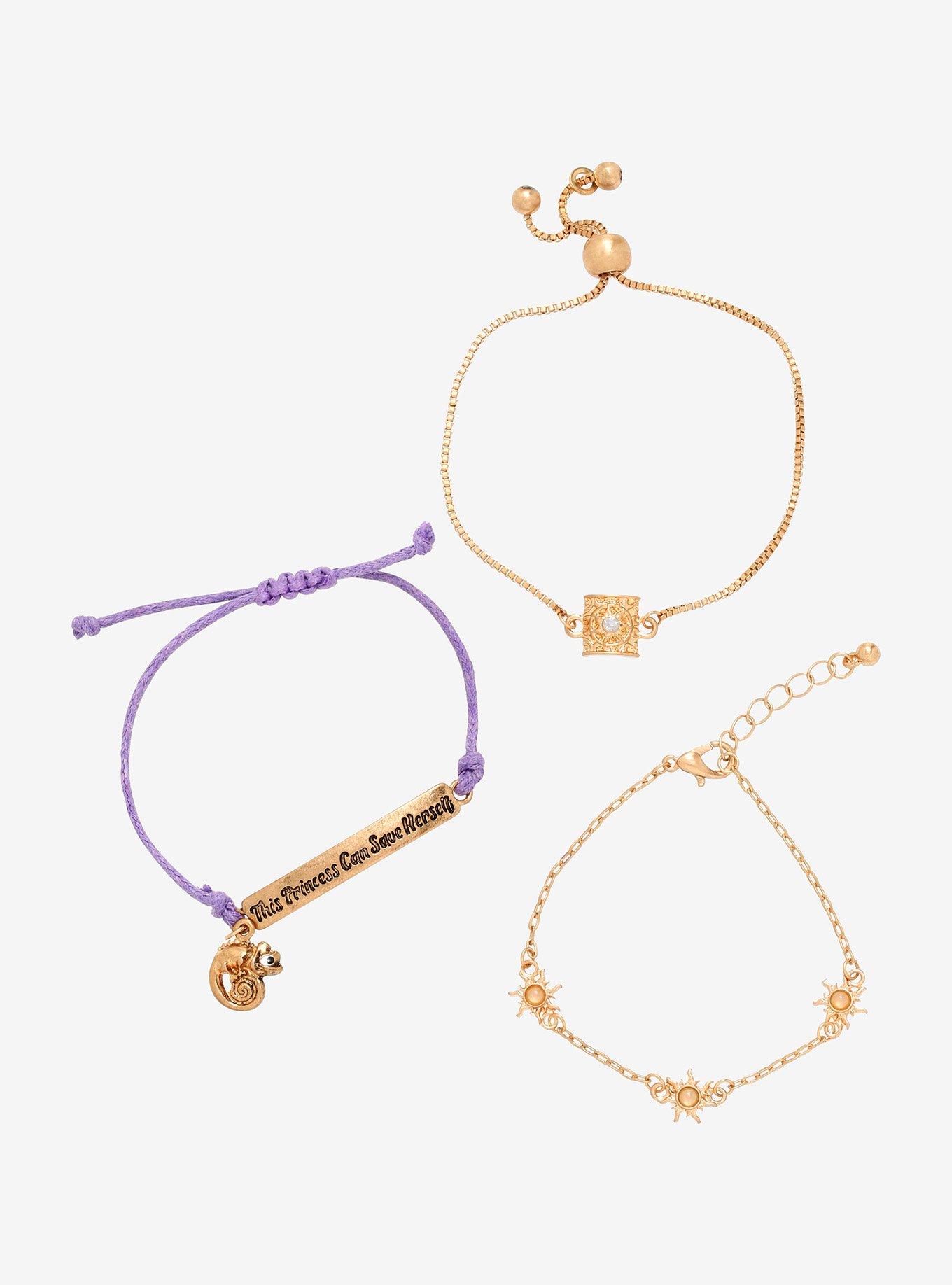 Disney Tangled This Princess Can Save Herself Bracelet Set - BoxLunch Exclusive, , alternate