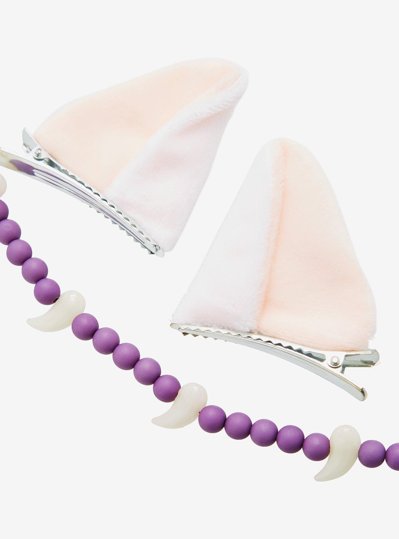 InuYasha Ears Hair Clip & Necklace Set - BoxLunch Exclusive, , alternate