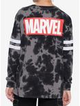 Her Universe Marvel Logo Black Wash Long-Sleeve T-Shirt, MULTI, alternate