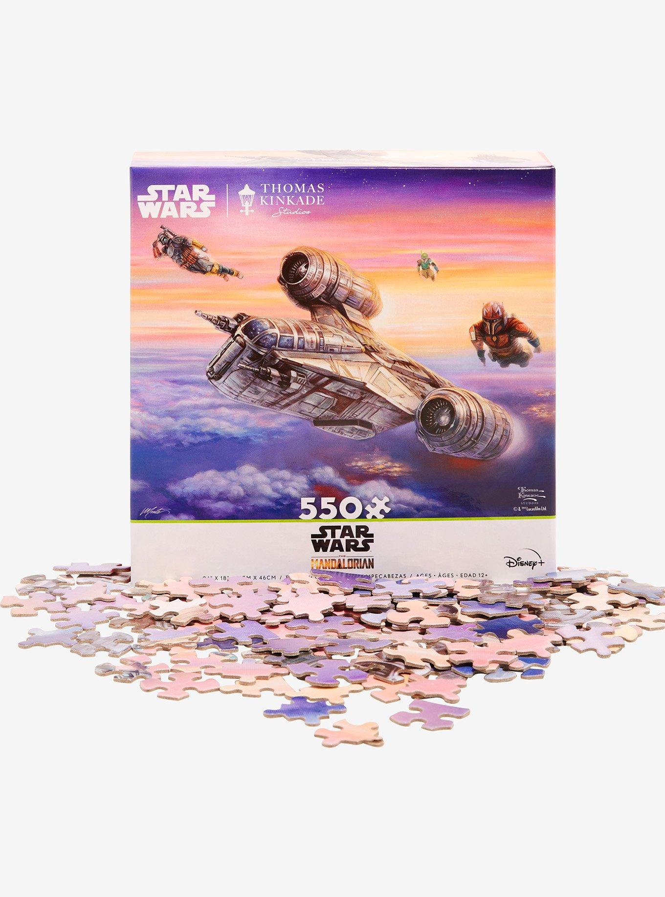 Thomas Kinkade Star Wars The Mandalorian Razor Crest 550-Piece Puzzle, , alternate