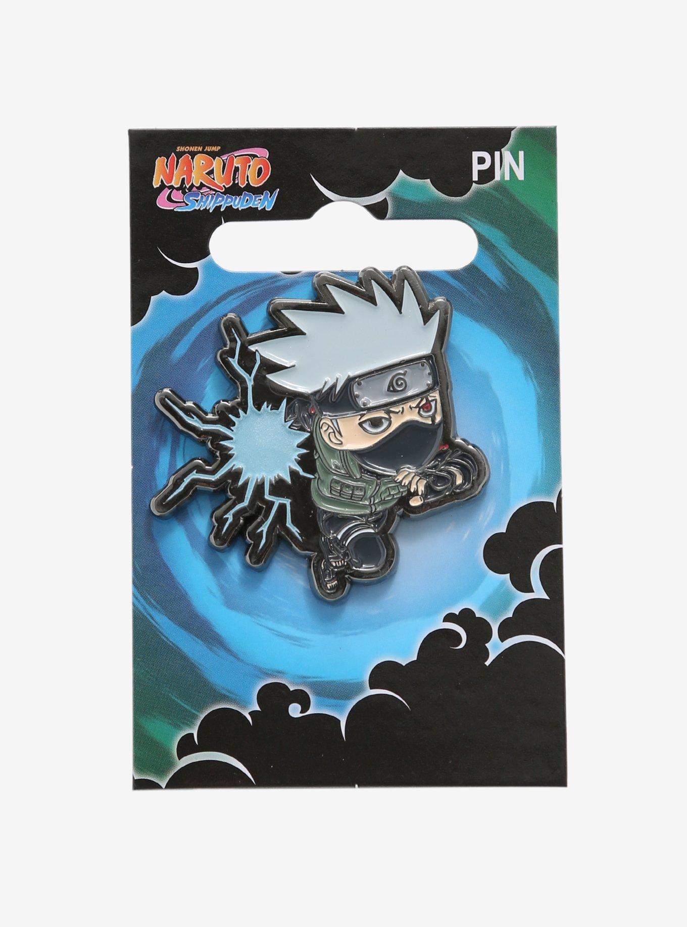 Naruto Shippuden Kakashi Hatake Glow-in-the-Dark Enamel Pin - BoxLunch Exclusive, , alternate