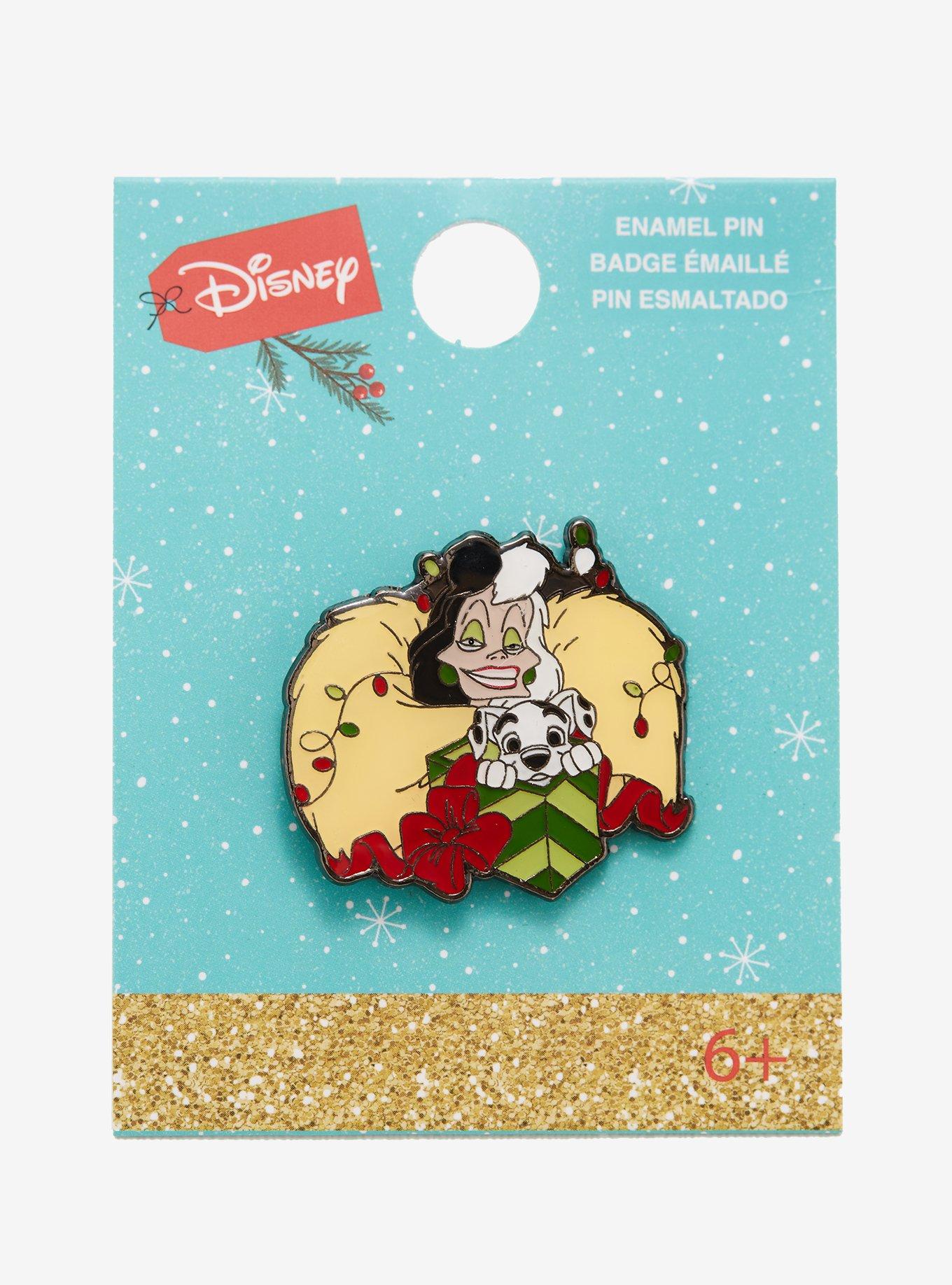 Loungefly Disney 101 Dalmatians Cruella De Vil Holiday Enamel Pin - BoxLunch Exclusive, , alternate