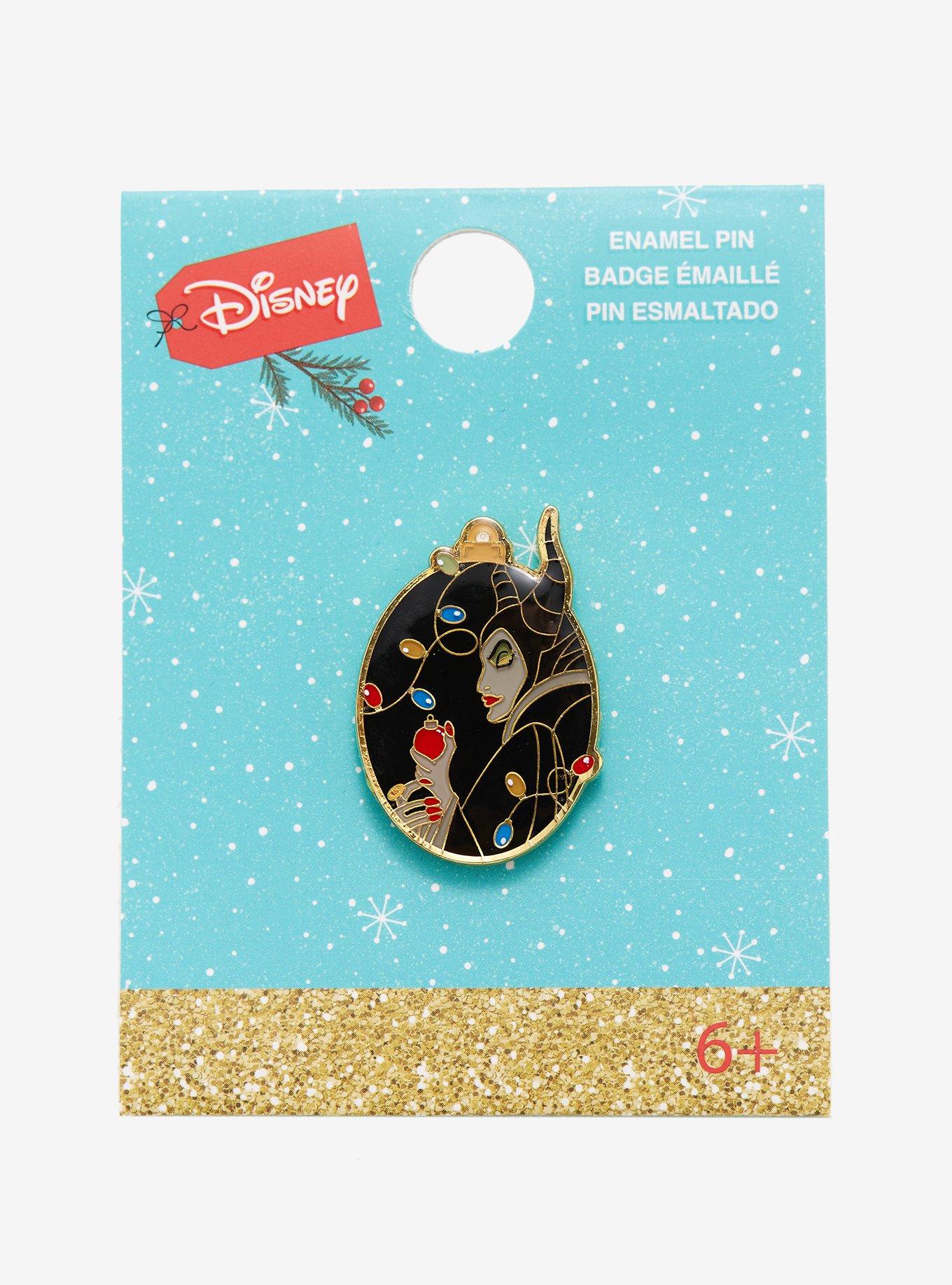 Disney Sleeping Beauty Maleficent Holiday Enamel Pin - BoxLunch Exclusive, , alternate