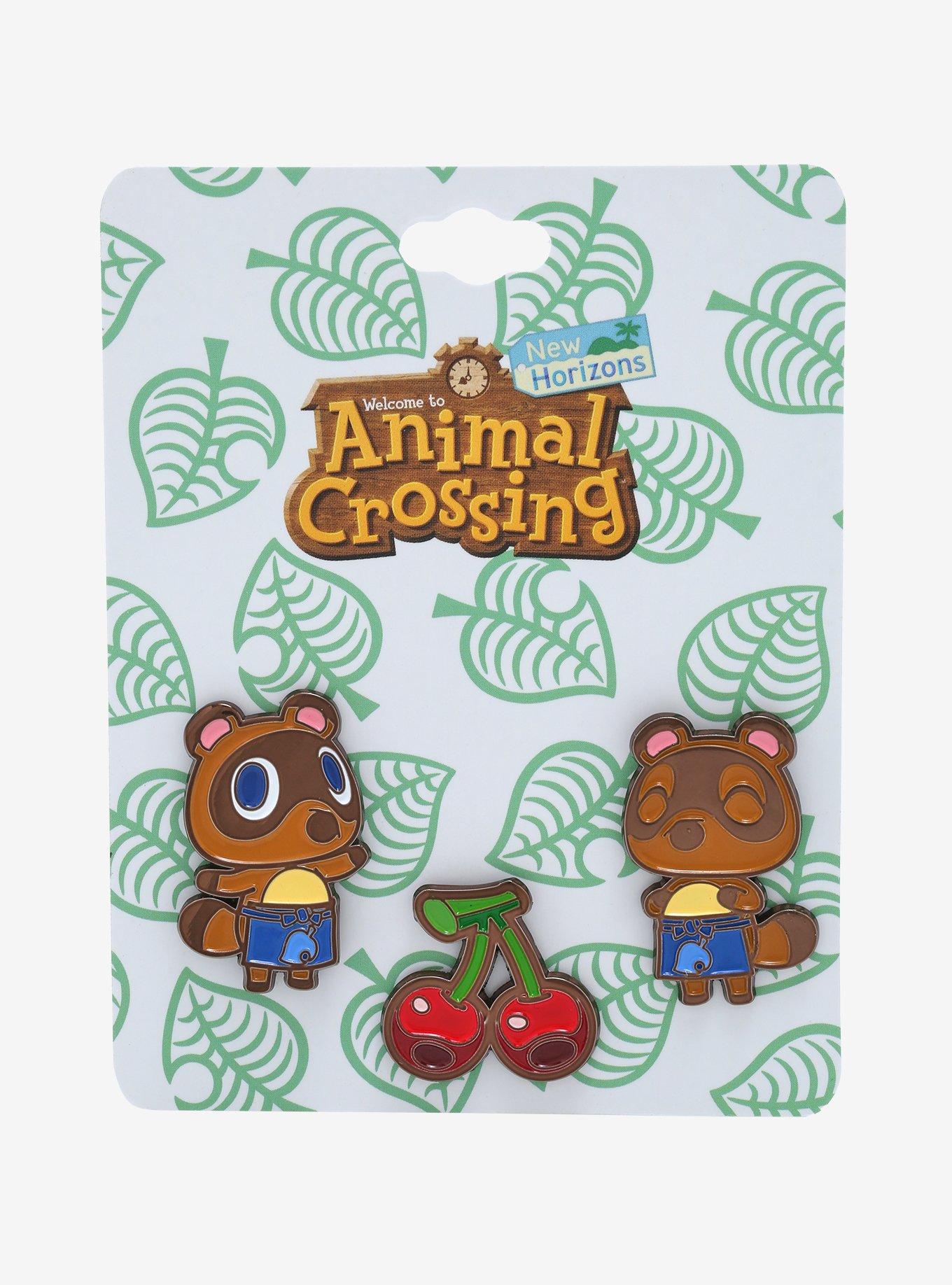 Nintendo Animal Crossing: New Horizons Timmy & Tommy Cherries Enamel Pin Set - BoxLunch Exclusive, , alternate