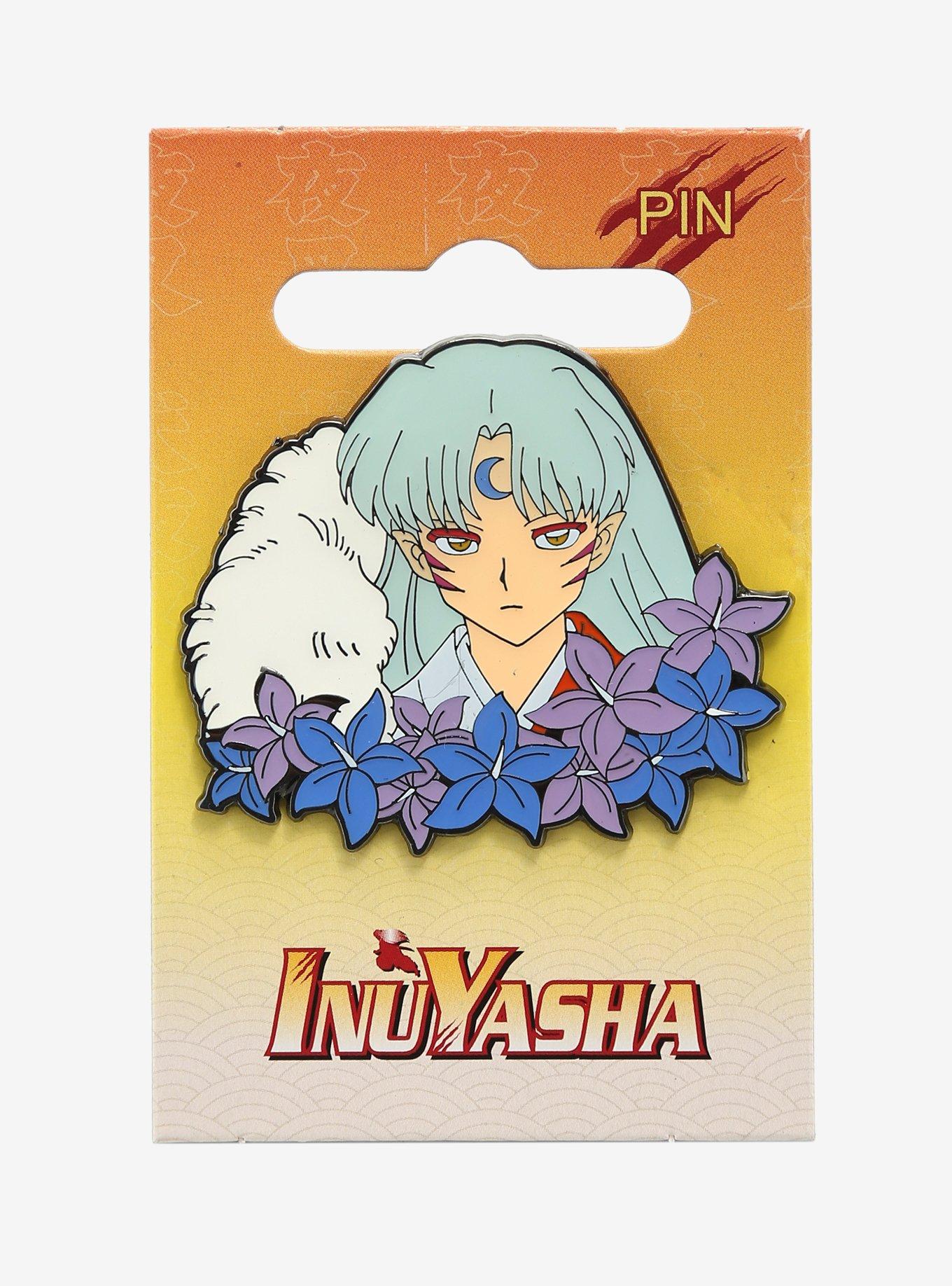InuYasha Sesshomaru Floral Enamel Pin - BoxLunch Exclusive, , alternate