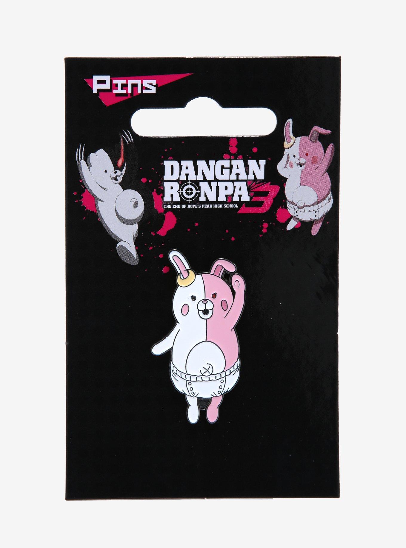 Danganronpa Monomi Waving Enamel Pin, , alternate