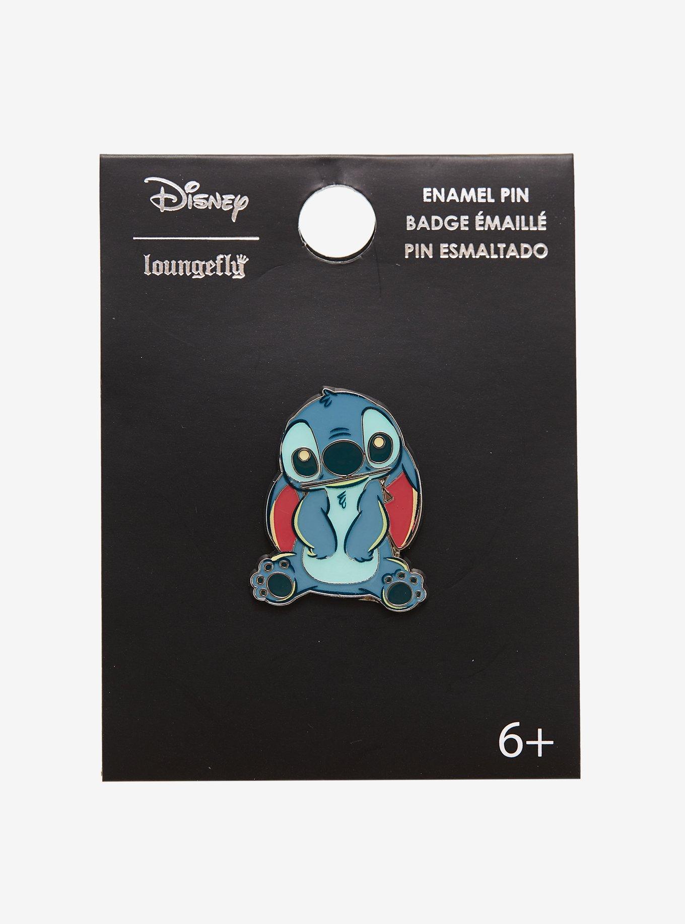 Loungefly Disney Lilo & Stitch Sitting Stitch Enamel Pin - BoxLunch Exclusive, , alternate