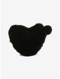 Black Fuzzy Heart Crossbody Bag, , alternate