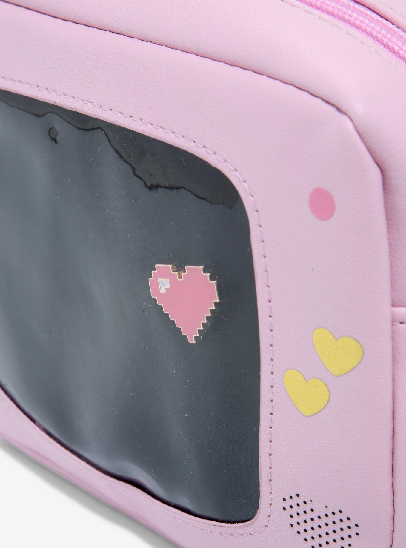 Pink Game Console Pin Collector Crossbody Bag, , alternate