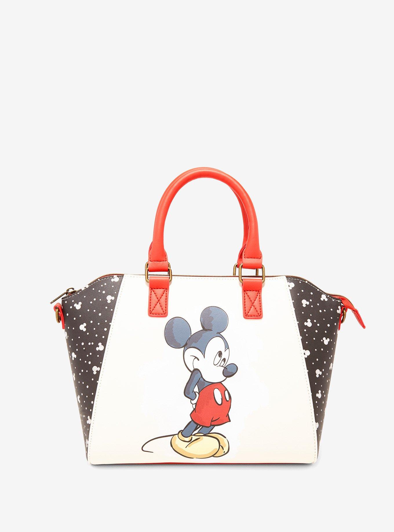 Loungefly Disney Shy Mickey Mouse Satchel Bag, , alternate