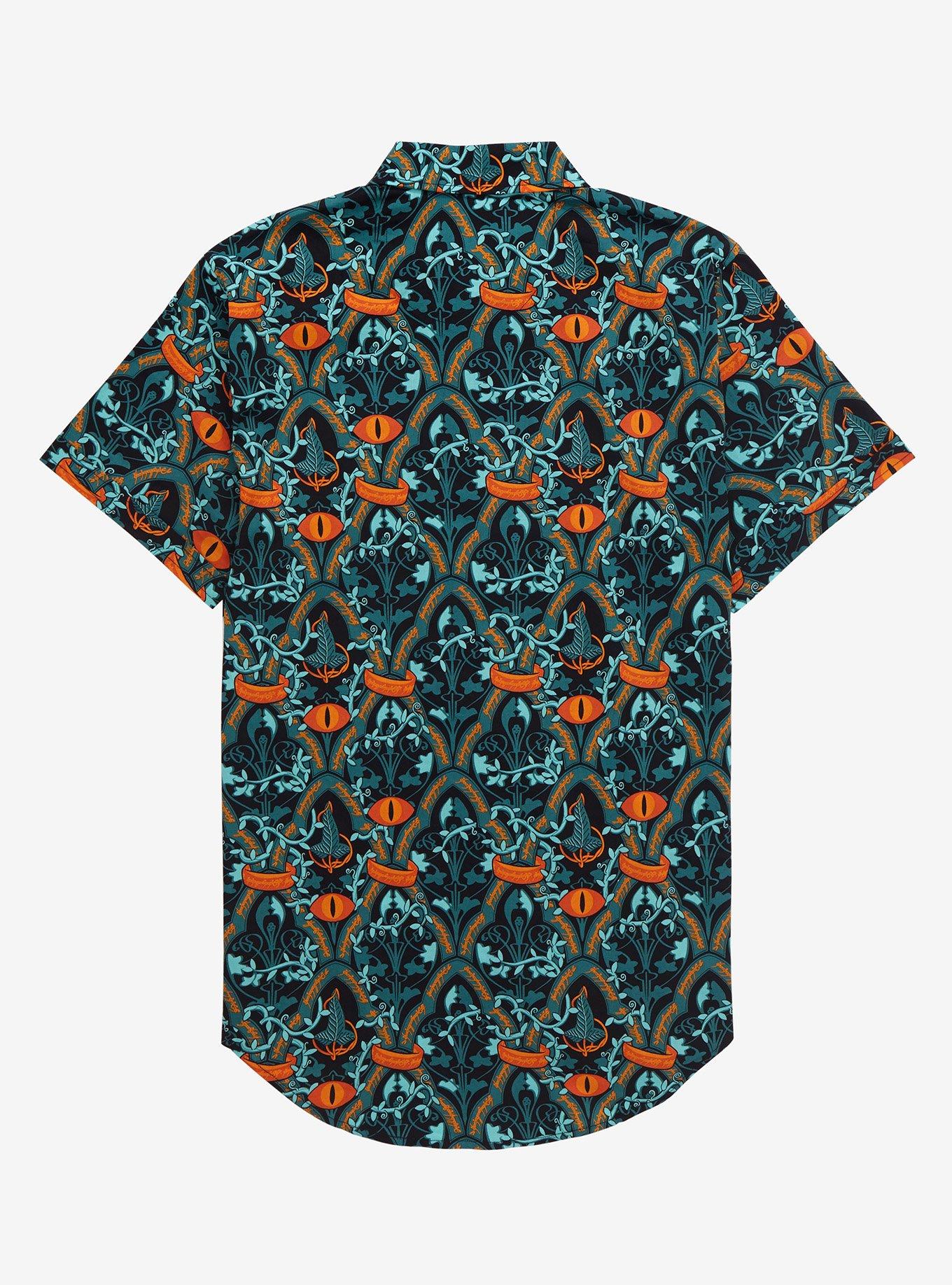 The Lord of the Rings Eye of Sauron Woven Button-Up - BoxLunch Exclusive, MULTI, alternate