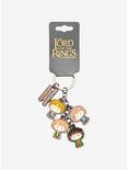 Lord of the Rings Hobbits Chibi Group Second Breakfast Multi-Charm Enamel Keychain - BoxLunch Exclusive, , alternate