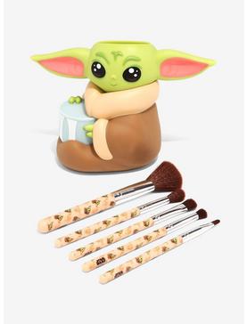 Loungefly Star Wars The Mandalorian The Child with Mug Makeup Brush Set & Holder - BoxLunch Exclusive, , hi-res