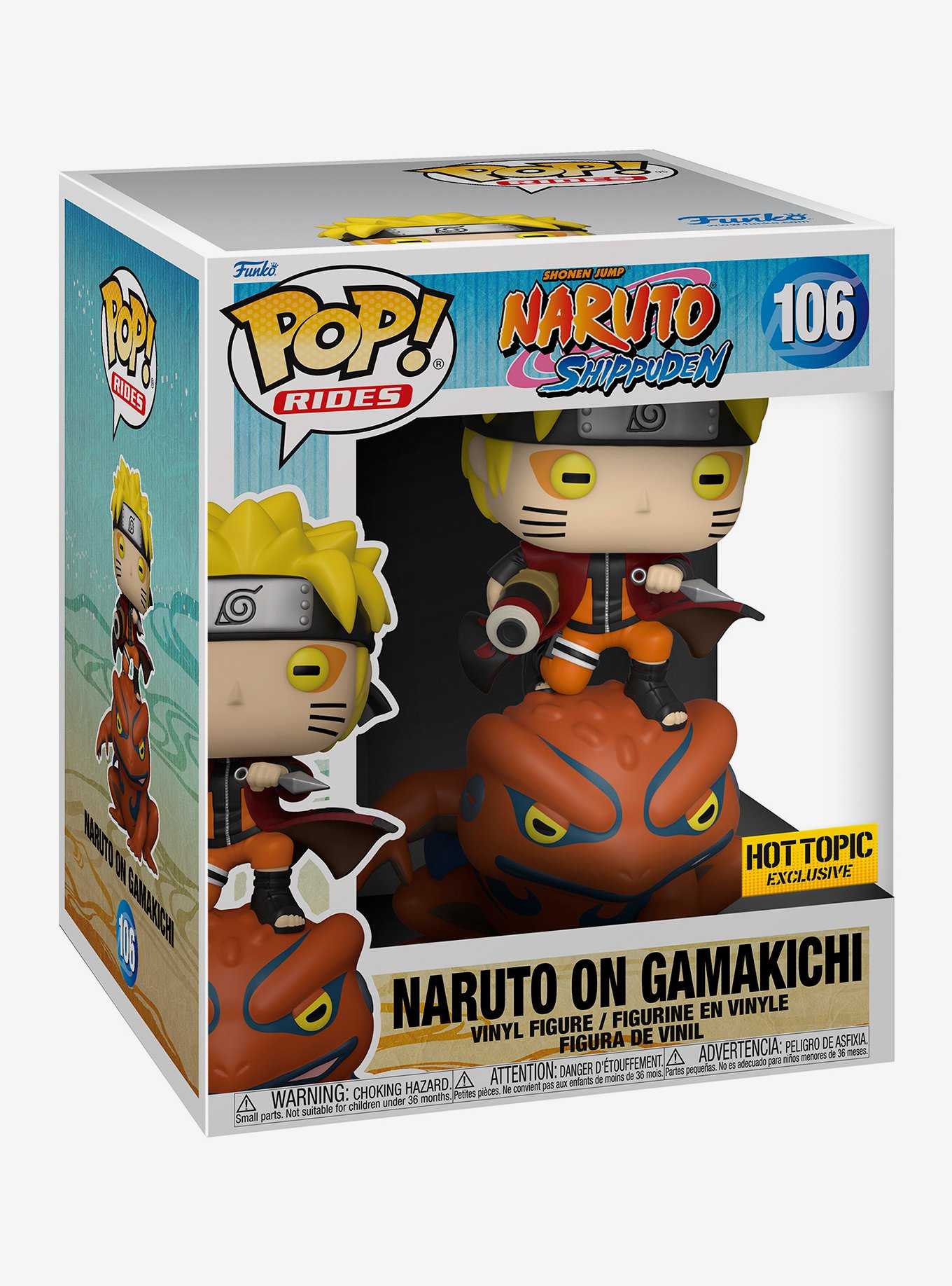 Funko Naruto Shippuden Pop! Rides Naruto On Gamakichi Vinyl Figure Hot Topic Exclusive, , hi-res