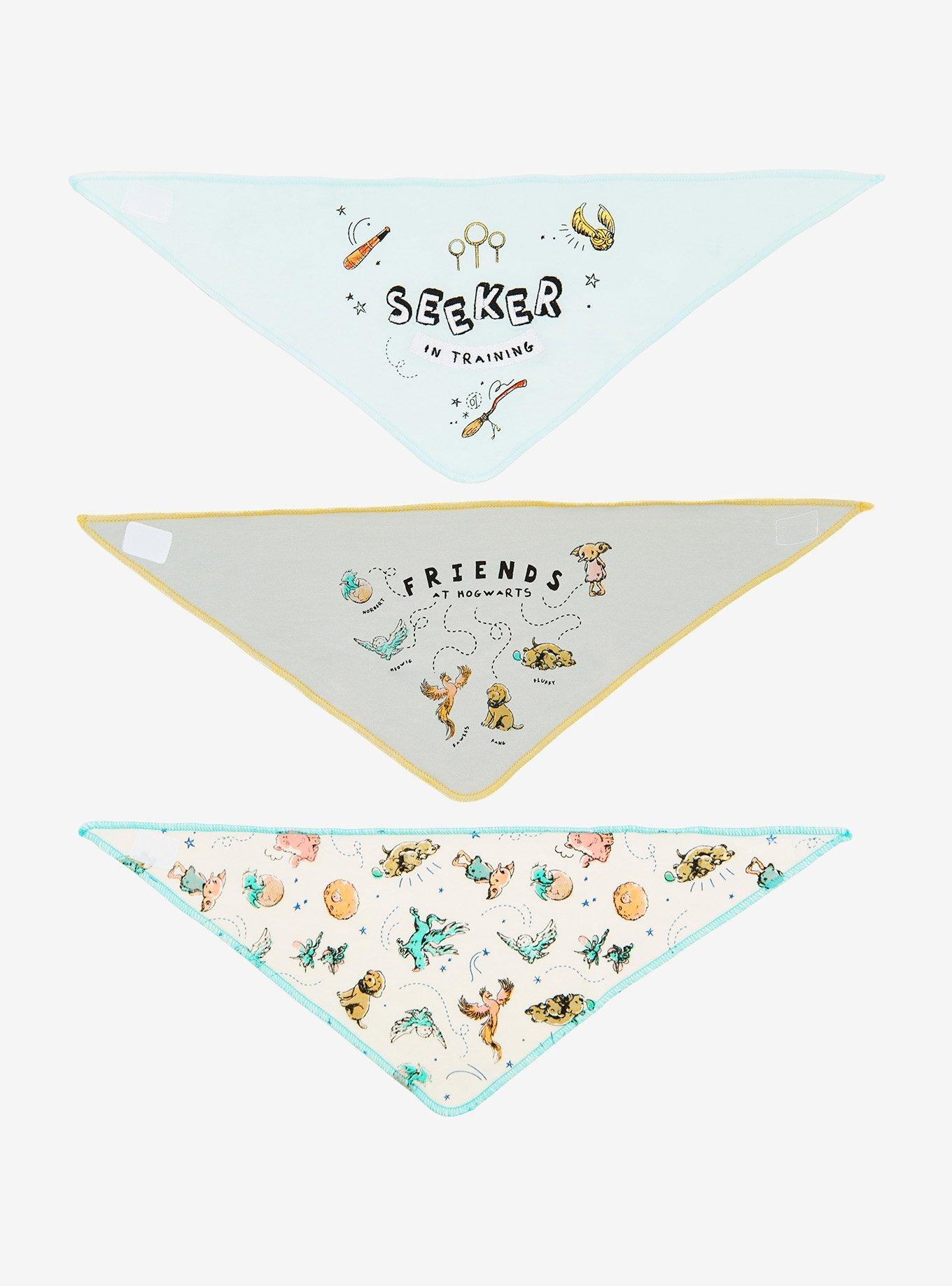 Harry Potter Quidditch & Hogwarts Friends Infant Bandana Bib Set - BoxLunch Exclusive, , alternate