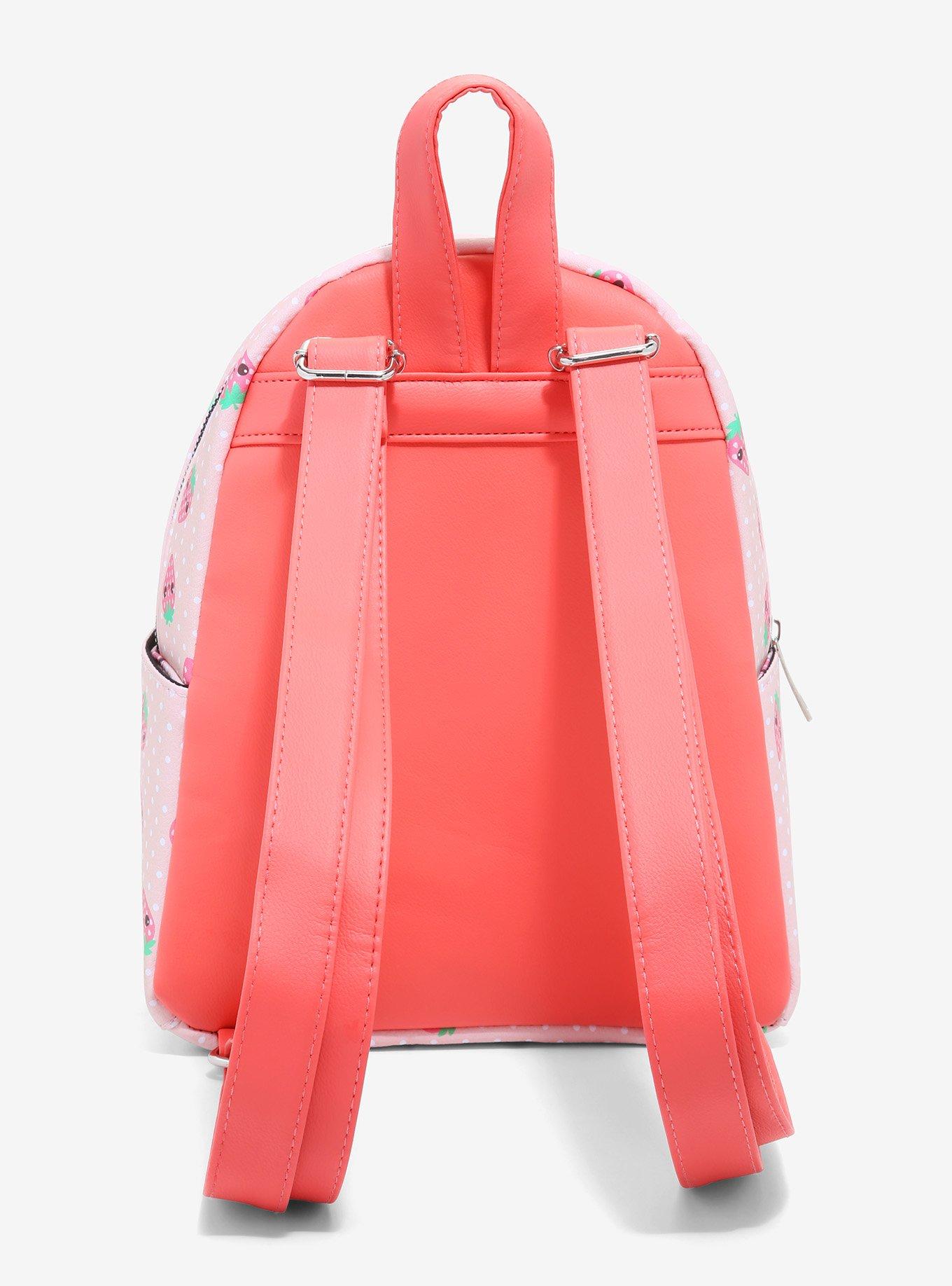 Kawaii Strawberry Mini Backpack, , alternate