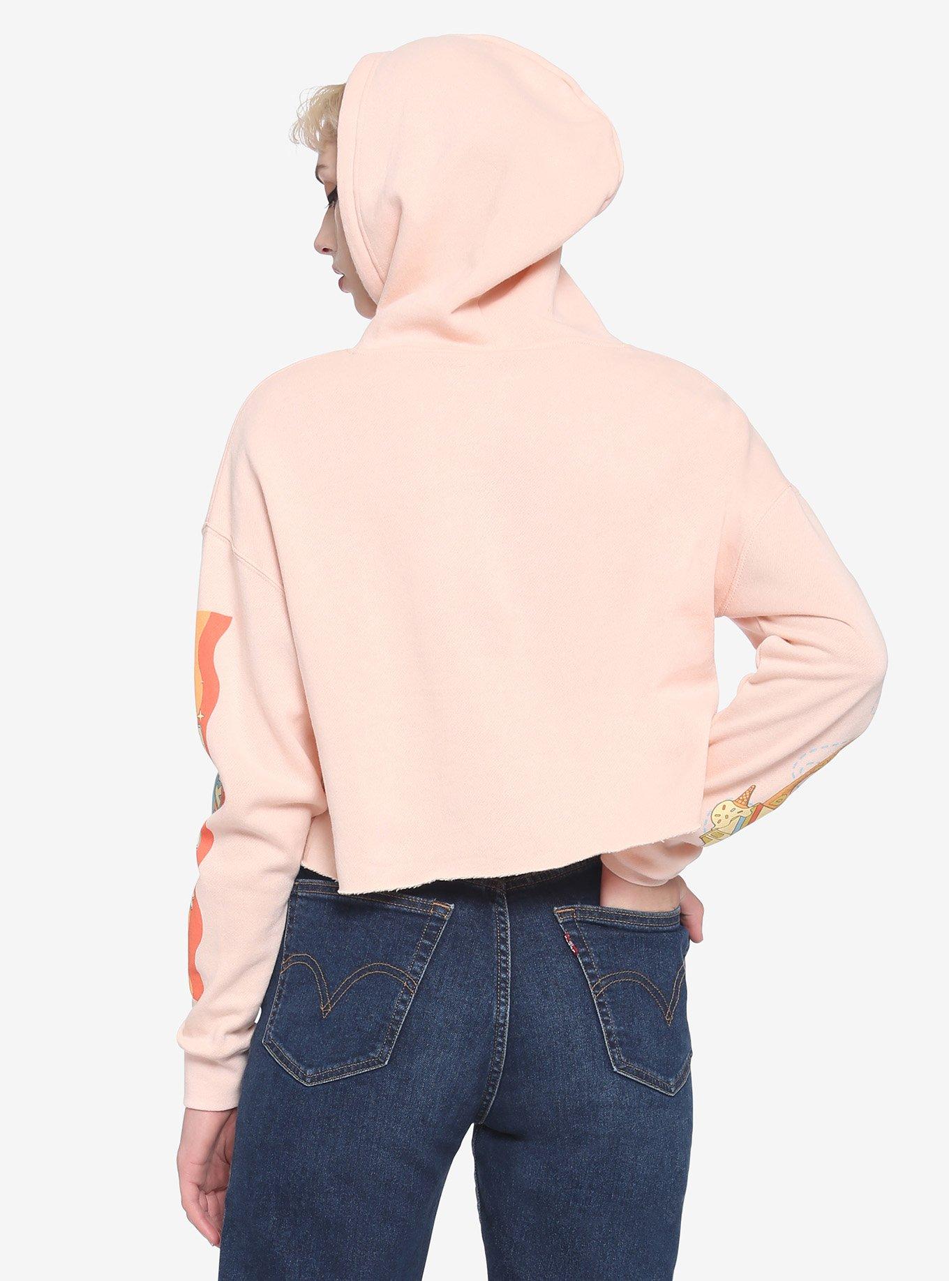 TinyTAN Dynamite Pink Group Girls Crop Hoodie Inspired By BTS, PINK, alternate