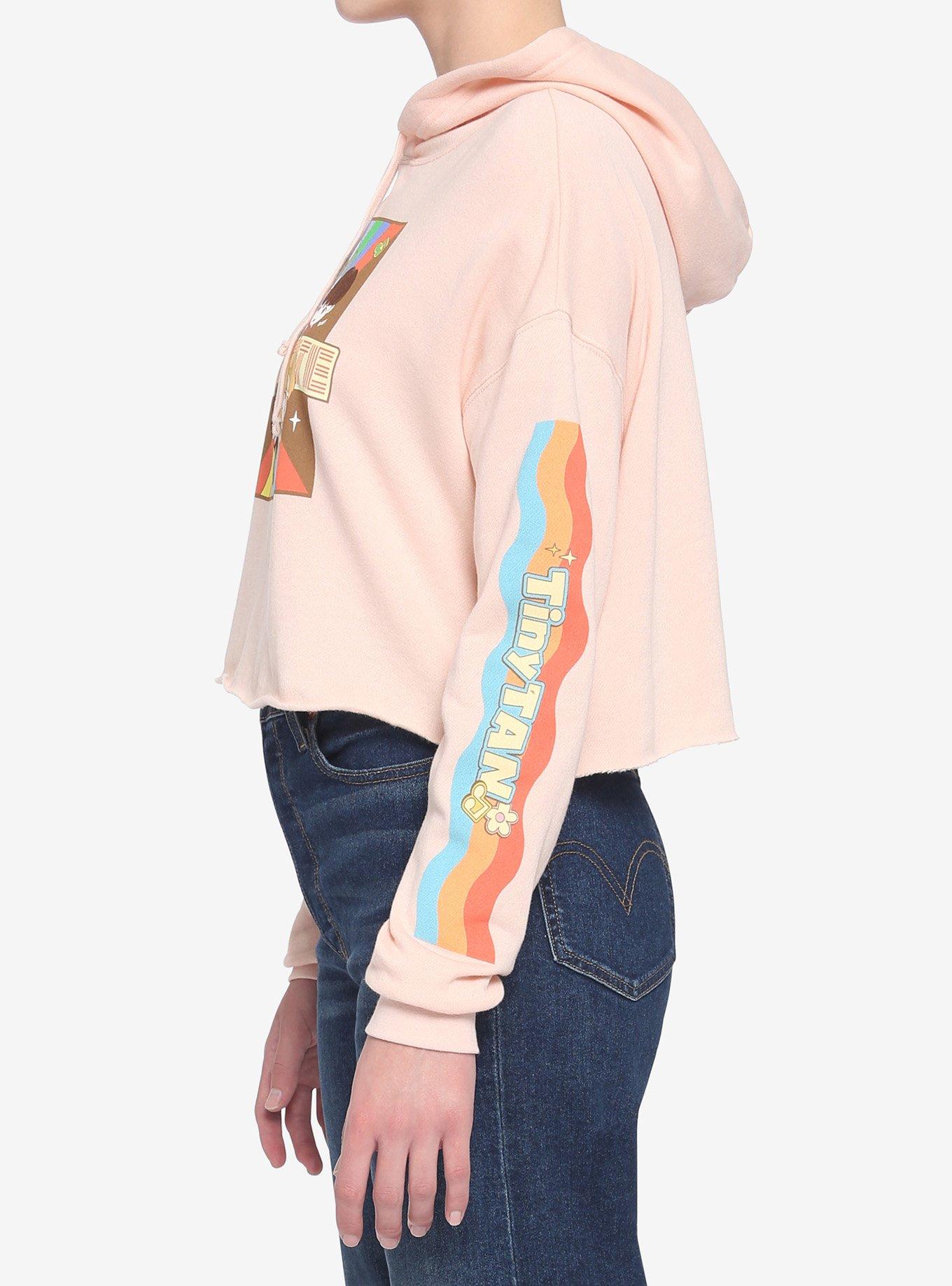TinyTAN Dynamite Pink Group Girls Crop Hoodie Inspired By BTS, PINK, alternate