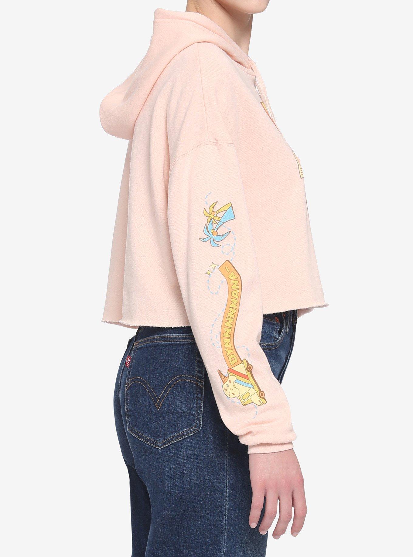 TinyTAN Dynamite Pink Group Girls Crop Hoodie Inspired By BTS, PINK, alternate