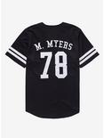 Halloween Haddonfield Slashers Michael Myers Baseball Jersey - BoxLunch Exclusive, BLACK, alternate