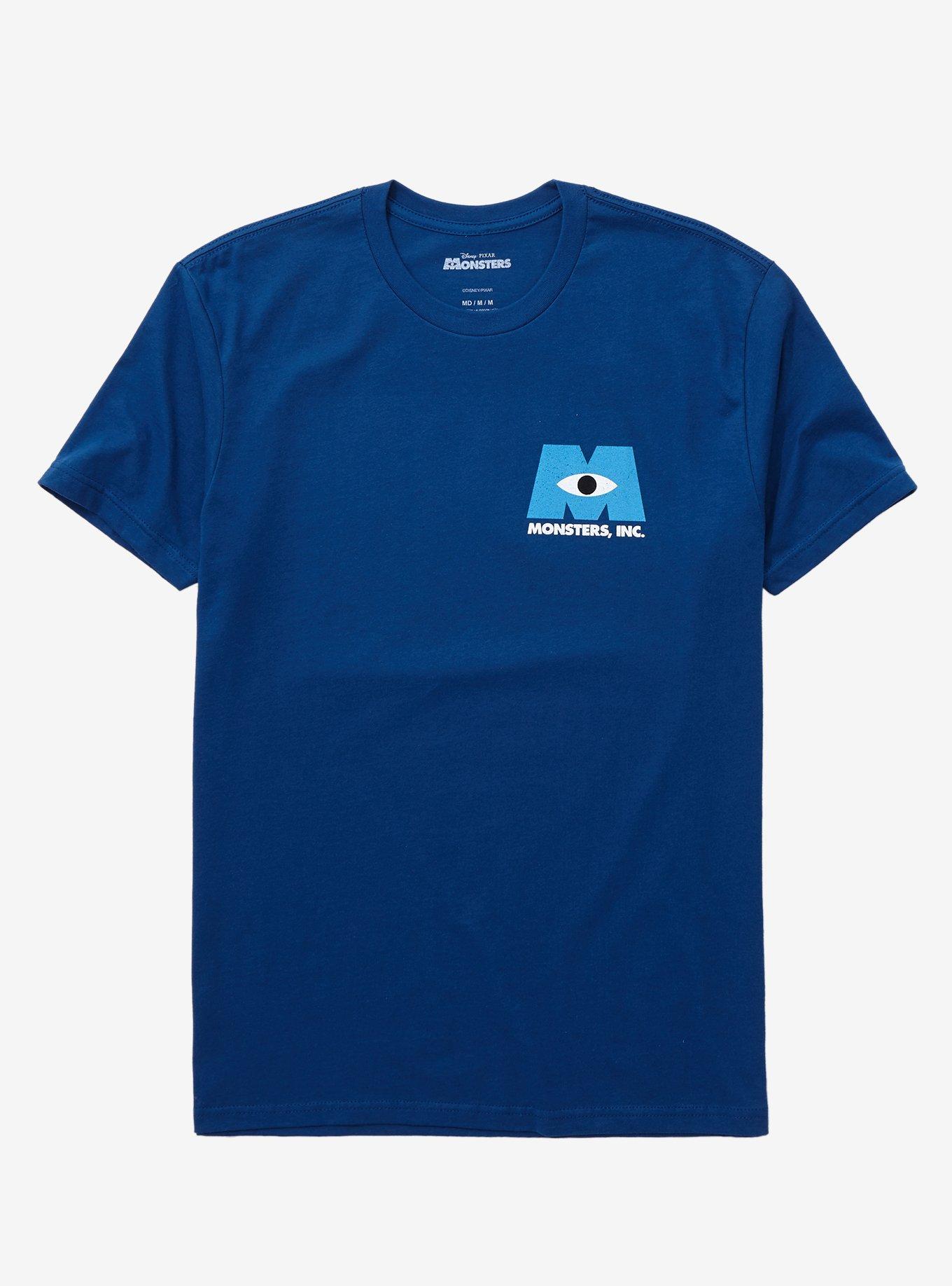 Disney Pixar Monsters, Inc. Logo T-Shirt - BoxLunch Exclusive, NAVY, alternate