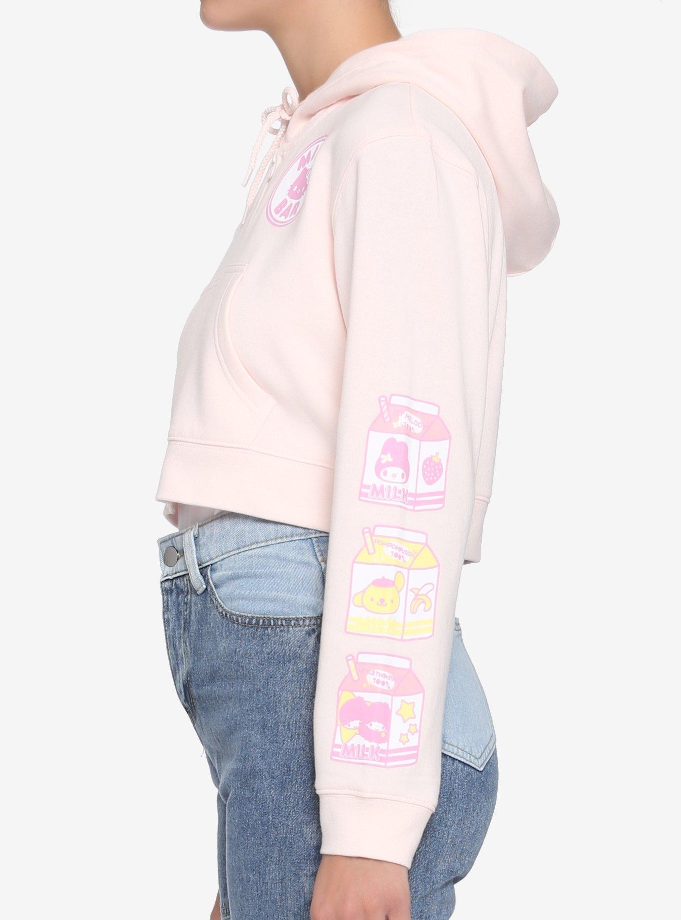 Hello Kitty Pastel Milk Bar Crop Hoodie, MULTI, alternate