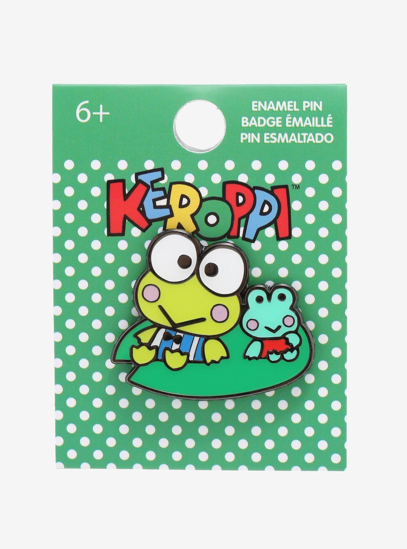 Keroppi Lily Pad Enamel Pin, , alternate