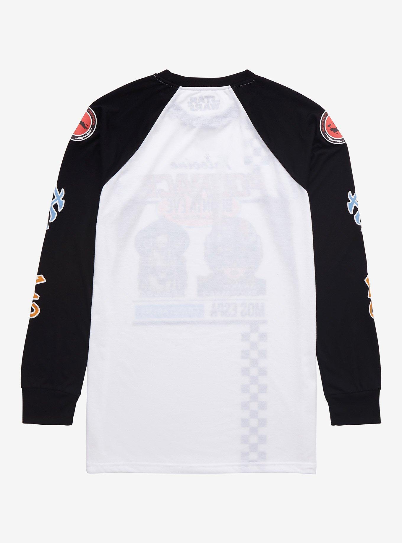 Our Universe Star Wars Tatooine Podracing Long Sleeve T-Shirt - BoxLunch Exclusive, BLACK  WHITE, alternate