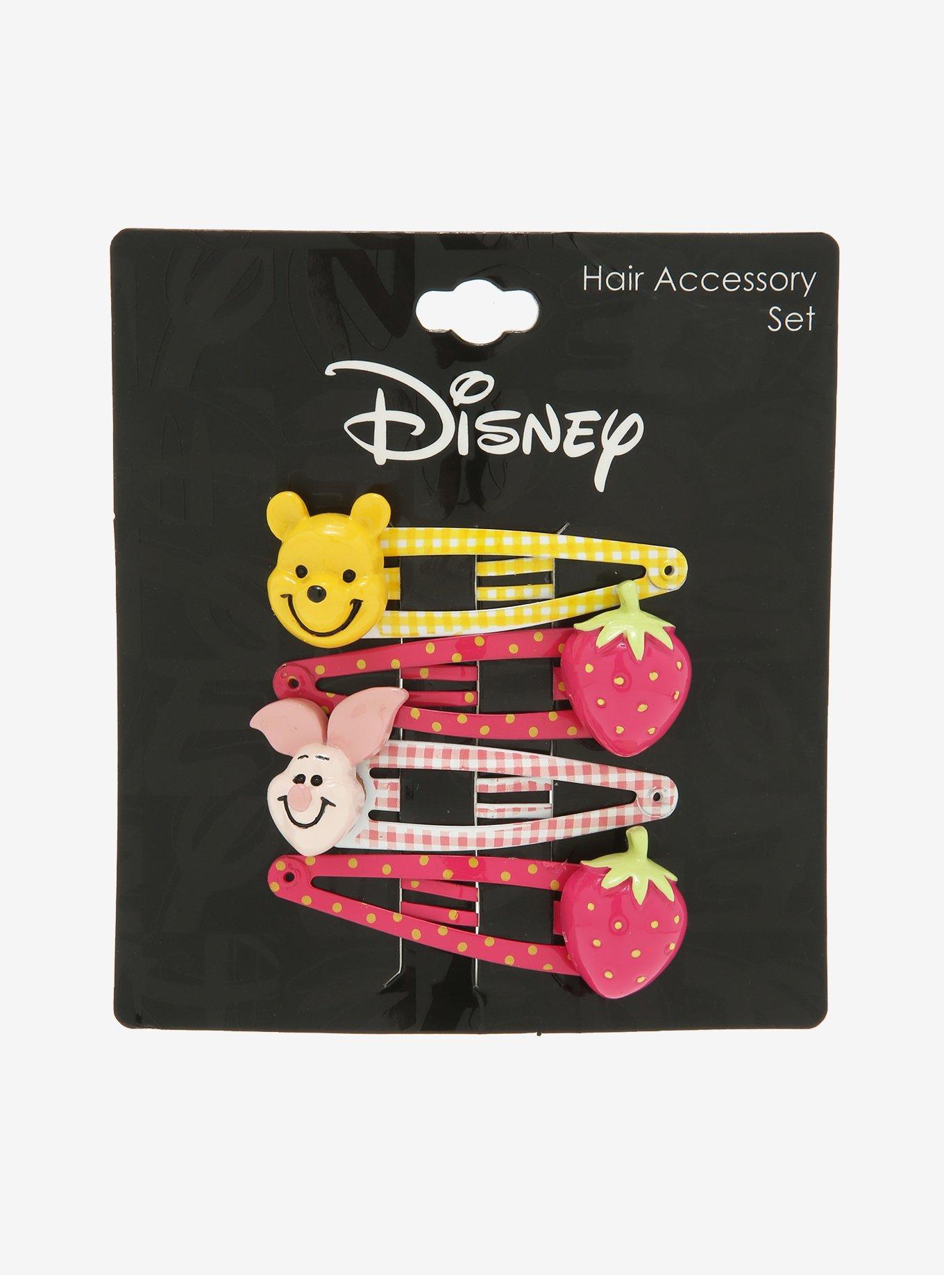 Disney Winnie The Pooh Piglet & Pooh Bear Strawberry Hair Clip Set, , alternate