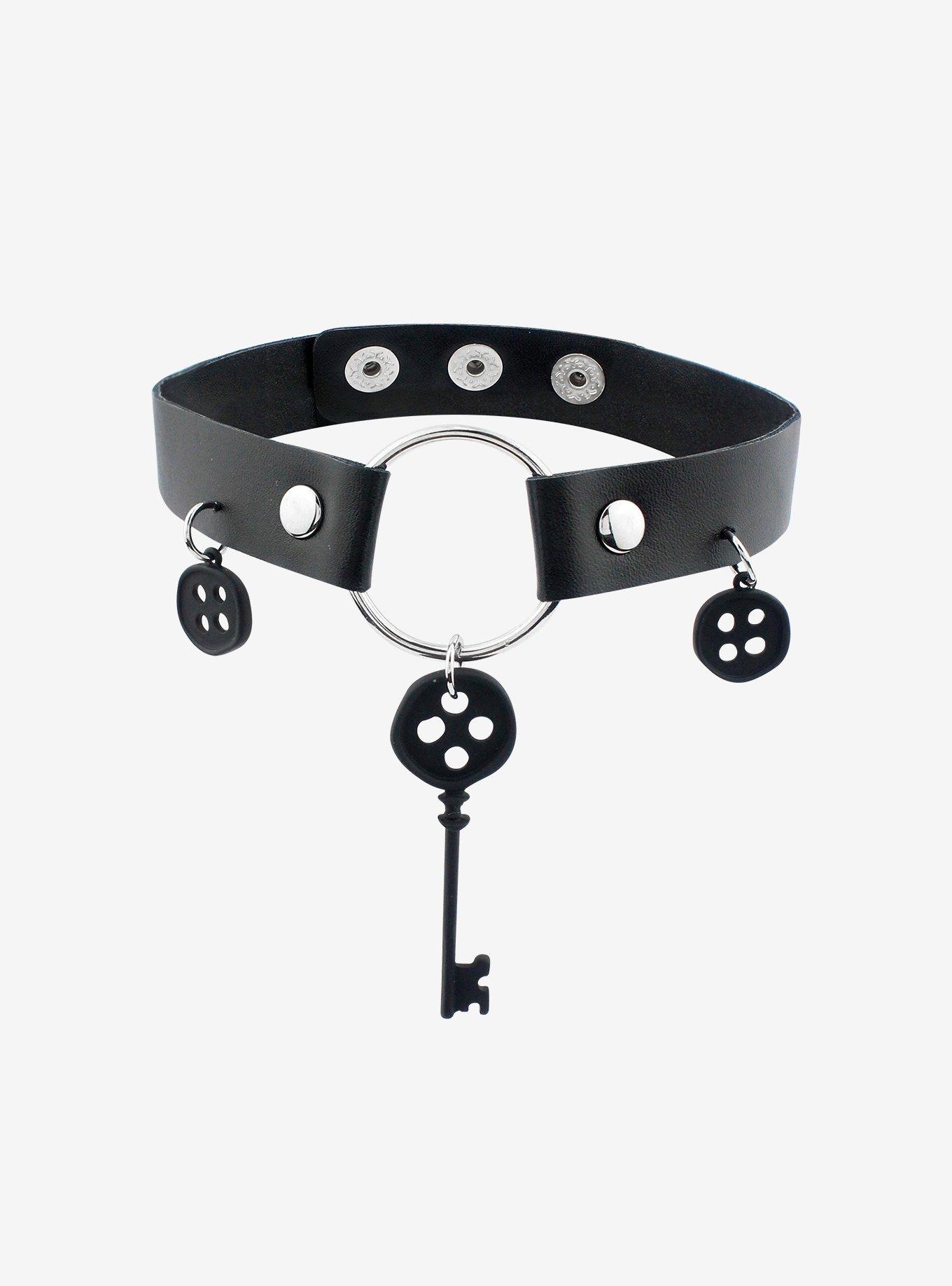 Coraline Key Button Choker, , alternate