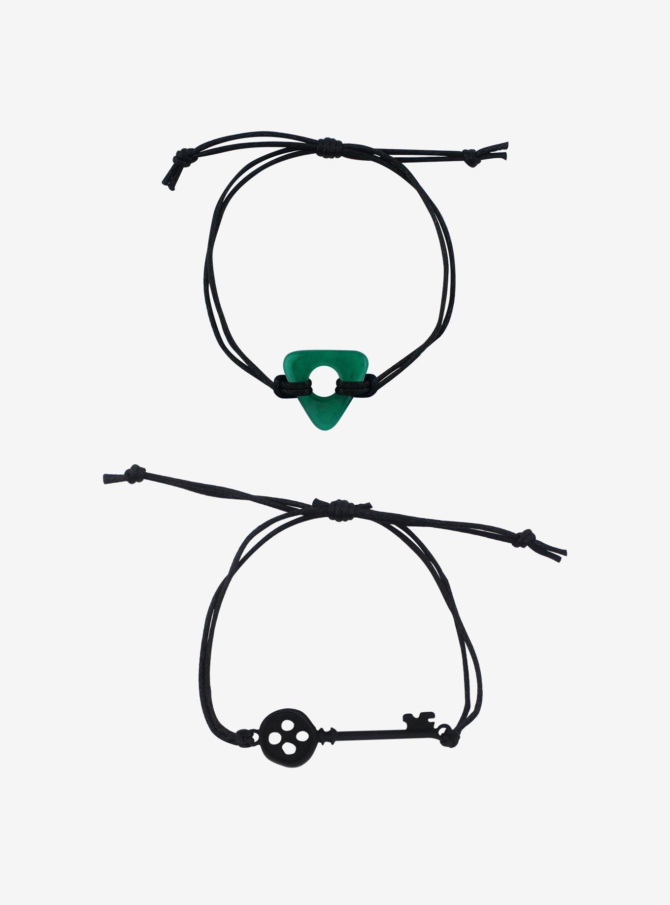 Coraline Key & Seeing Stone Best Friend Cord Bracelet Set, , hi-res