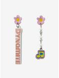TinyTAN Dynamite Mismatch Earrings Inspired By BTS, , alternate