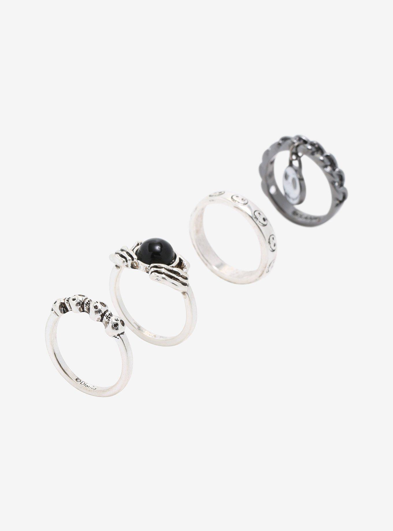 The Nightmare Before Christmas Jack Skellington Skulls Ring Set, , alternate