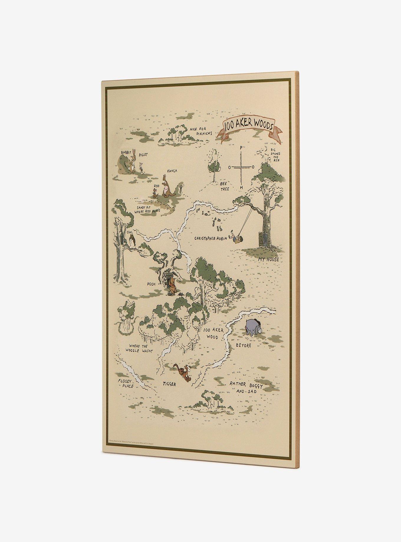 Disney Winnie The Pooh Map Wood Wall Decor, , hi-res