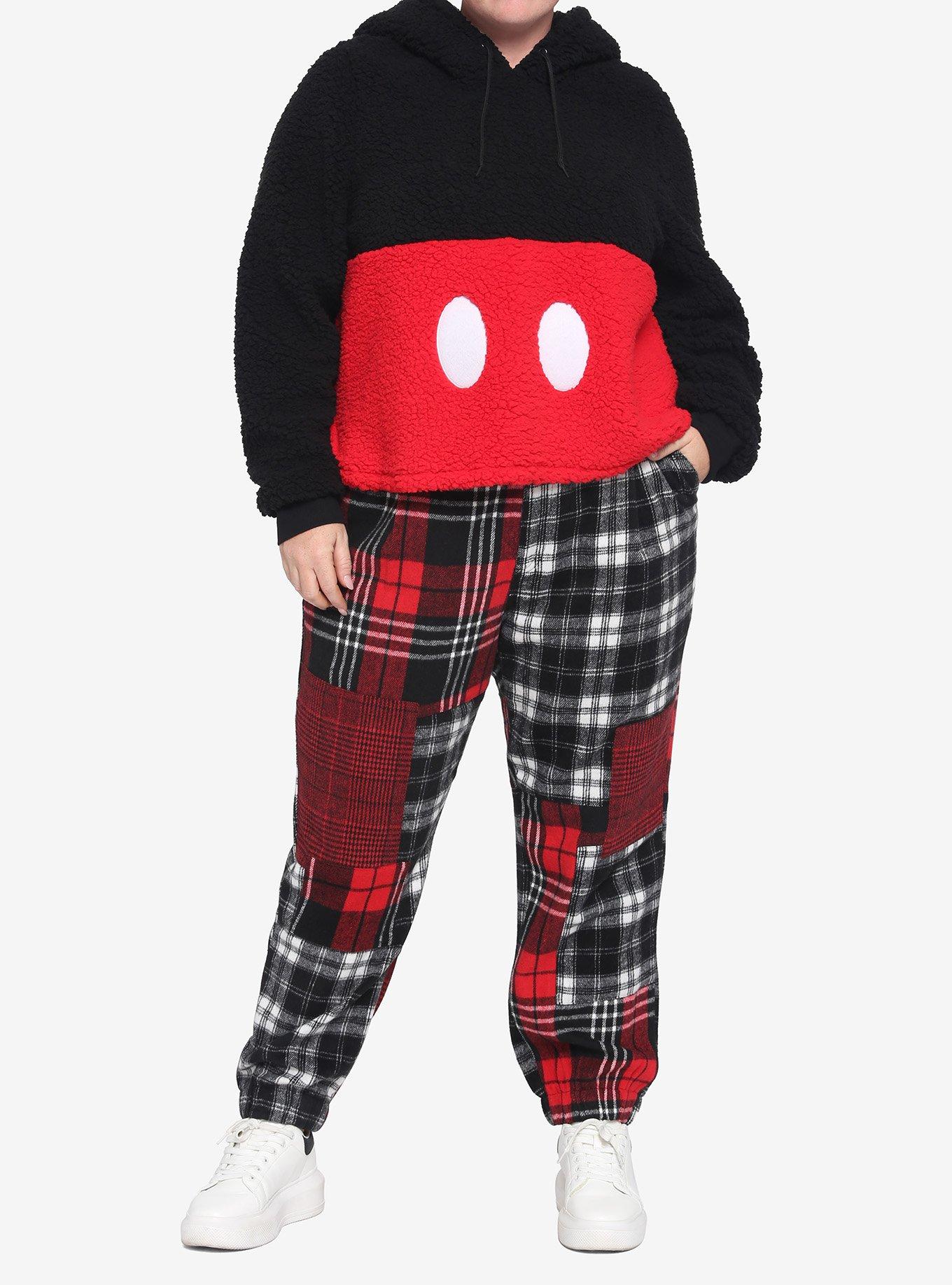 Disney Mickey Mouse Sherpa Hoodie Plus Size, MULTI, alternate