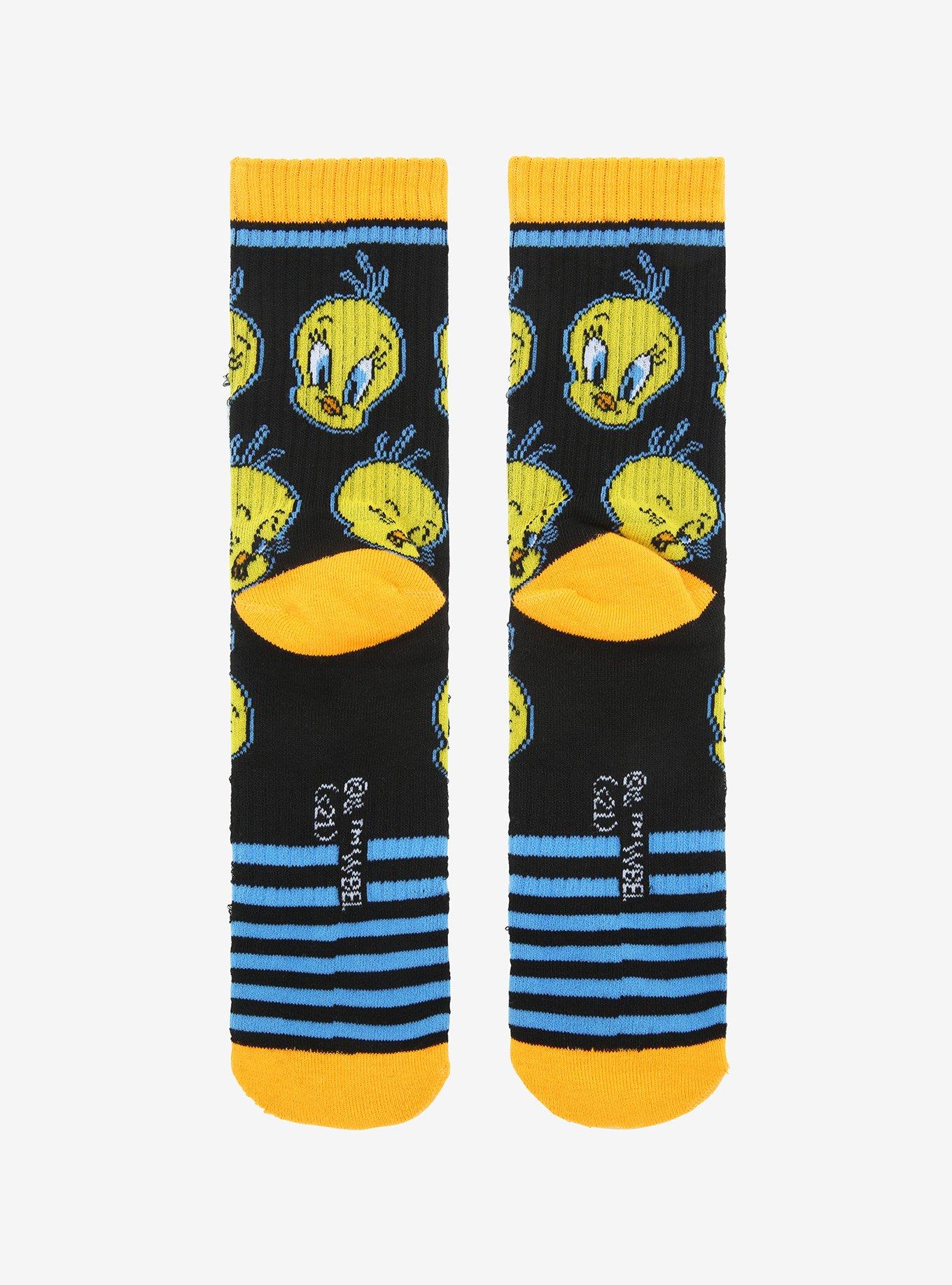 Looney Tunes Tweety Crew Socks, , alternate