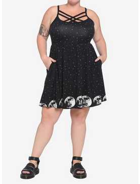 Moon Phase Strappy Dress Plus Size, , hi-res