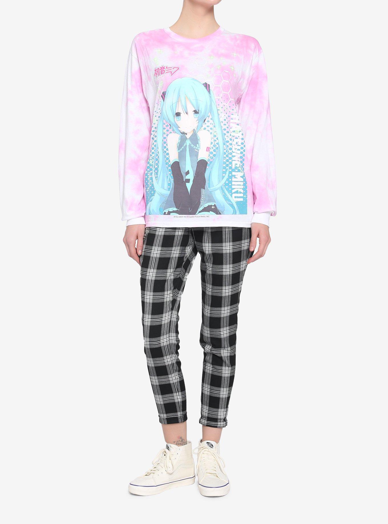 Hatsune Miku Pink Wash Girls Long-Sleeve T-Shirt, MULTI, alternate