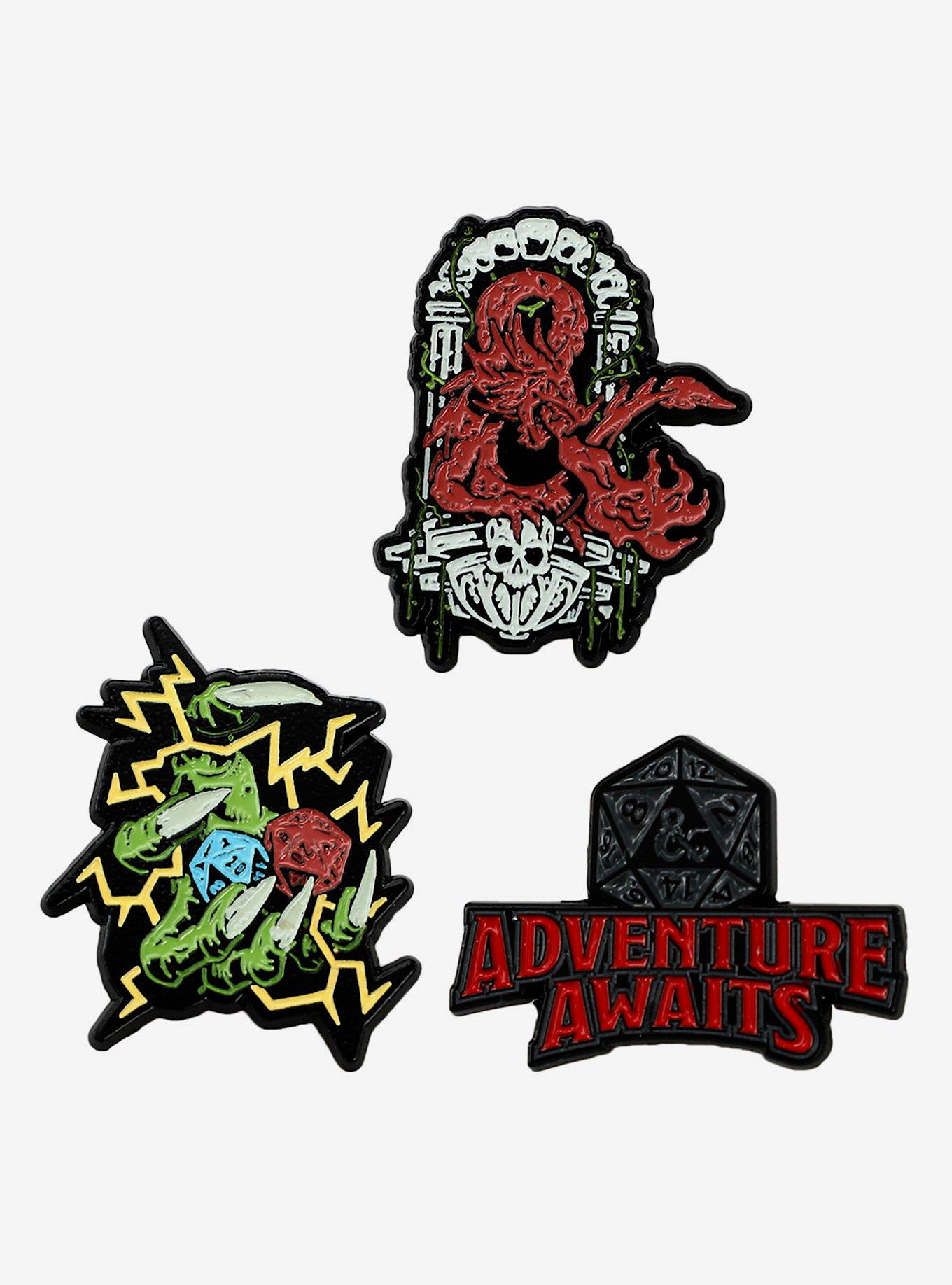 Dungeons & Dragons Adventure Awaits Enamel Pin Set, , alternate
